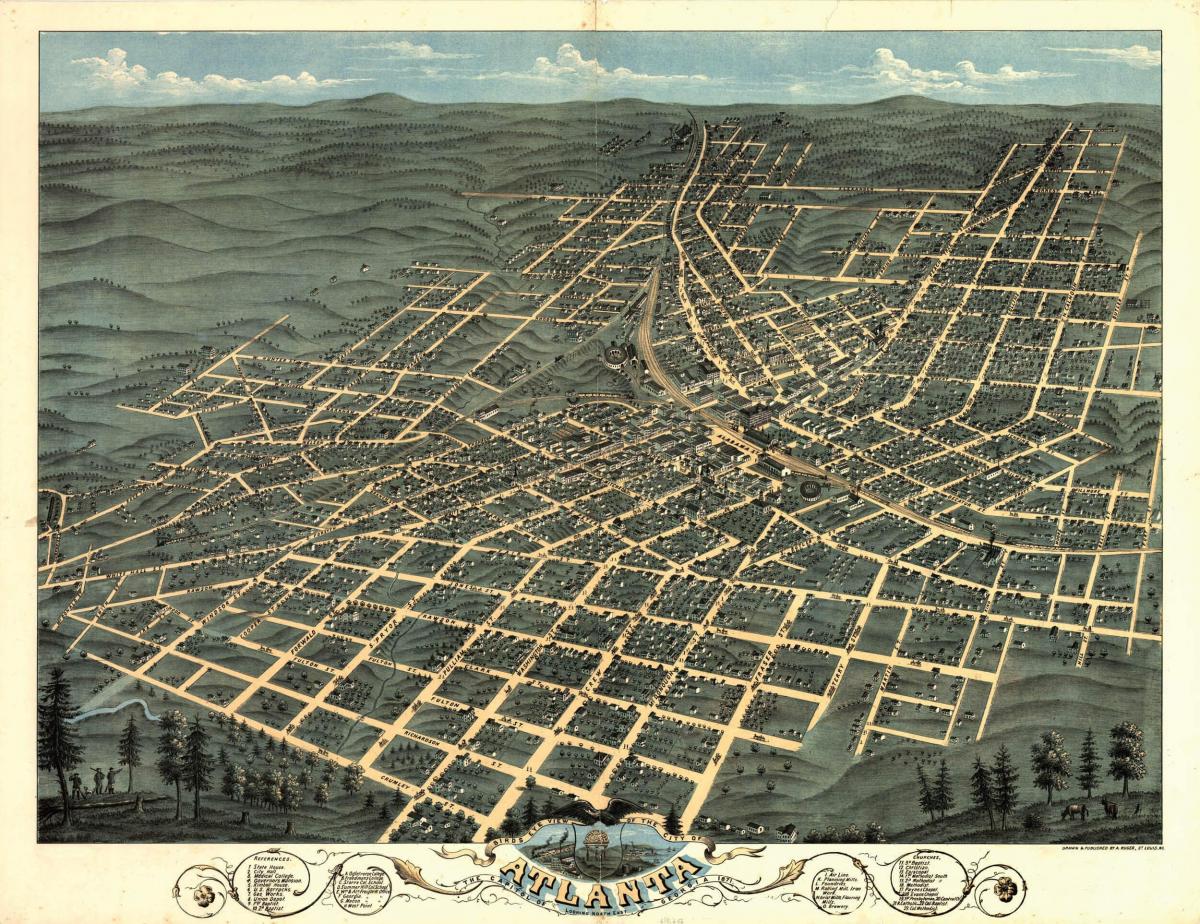 Atlanta mappa antica